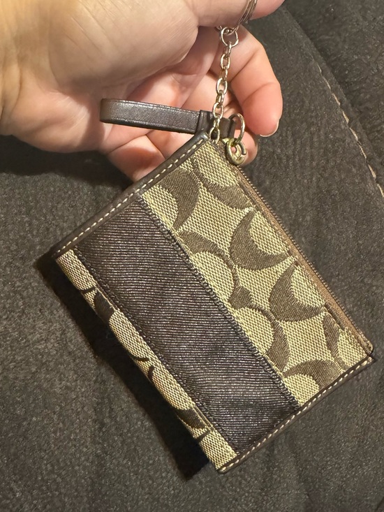 Coach Handbags - Coach Legacy Brown Card Holder with Unbranded Key Ring